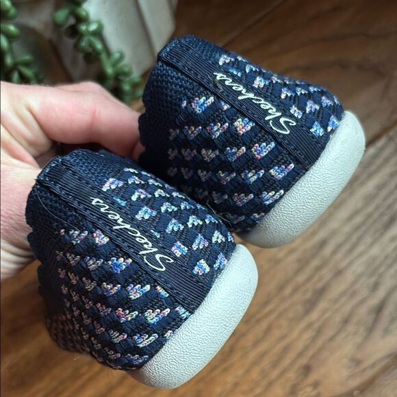 Sketchers Navy and White Patterned Women's Flats - Picture 11 of 13